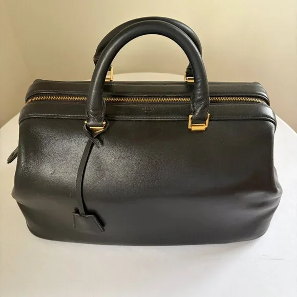 Celine Phoebe Philo black doctor top handle bag rare - Picture 2 of 16